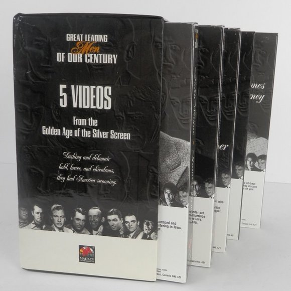 Hollywood Legends The 10 Leading Men VHS Tapes - Picture 5 of 5